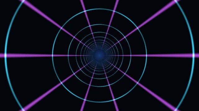 Abstract Sci Fi Tunnel Background Abstract sci fi tunnel background featuring a lattice strut cage design. Ideal for futuristic visuals, this captivating footage creates a sense of depth and explorat
