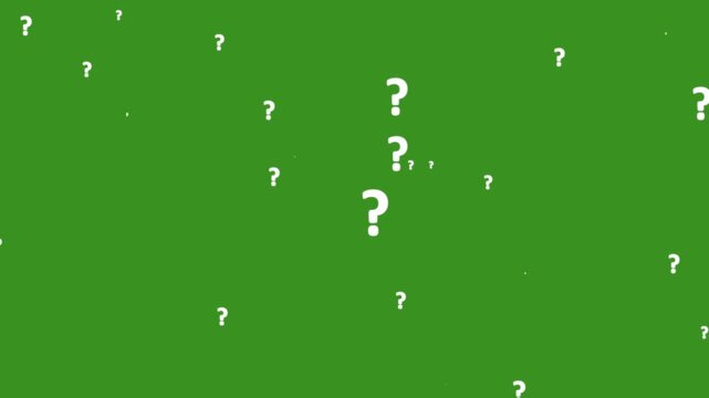 question icon particle burst. realistic glowing particles exploding and forming a help symbol. FAQ concept with dynamic visual effect. seamless 4k animation.