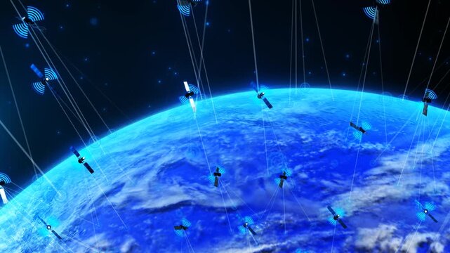 Starlink satellites are constantly orbiting the Earth