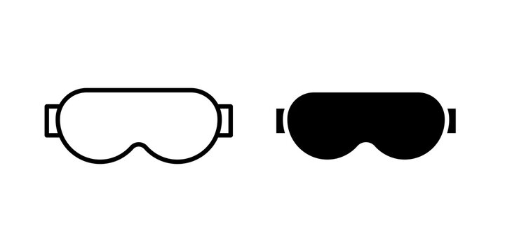 Eye mask icon vector design series
