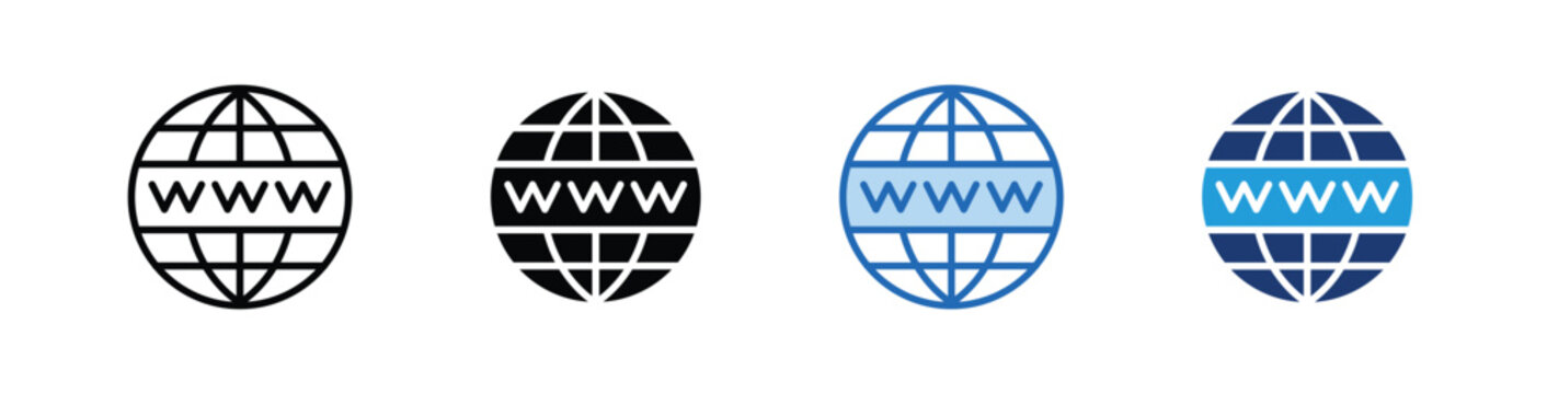 Domain  Icon Collection With Multiple Styles