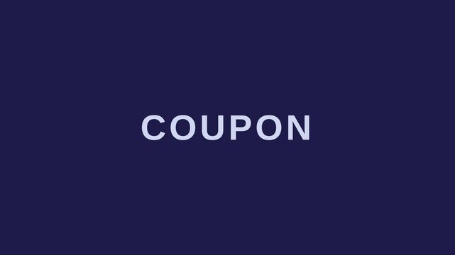 Dynamic motion of a coupon in a promotional video showcasing discount offers and marketing strategies.