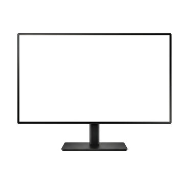 Blank Computer Monitor Screen Isolated for Office, Business and Digital Display