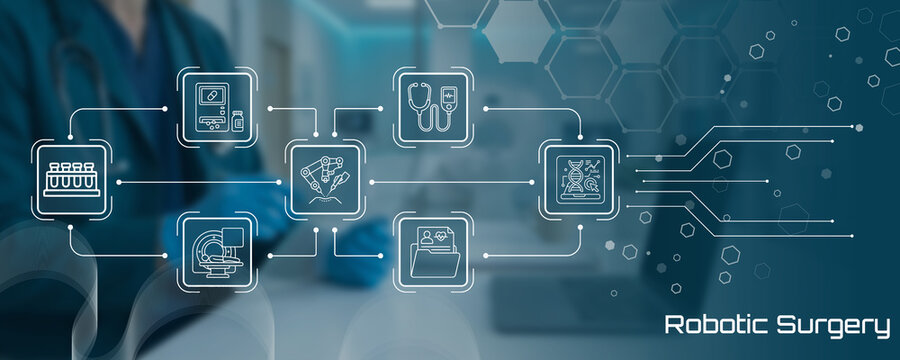 Advanced robotic surgical technology with integrated imaging and procedural automation systems for precision medical interventions in modern healthcare environments