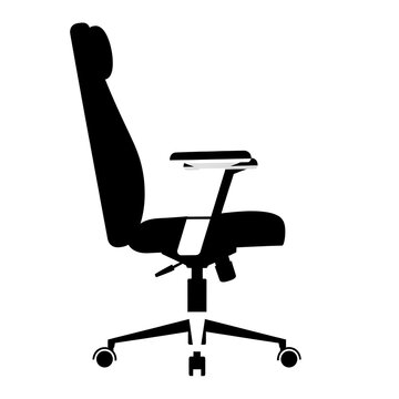 Modern office ergonomic chair with adjustable armrests and five-star base