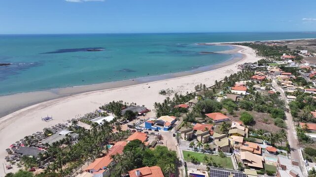 Coqueiro Beach At Luis Correia In Piaui Brazil. Beach Landscape. Nature Seascape. Travel Destination. Coqueiro Beach At Luis Correia In Piaui Brazil. Turquoise Water.