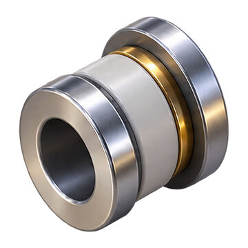 Precision engineered mechanical bearing component with metallic and ceramic elements