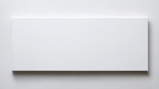 Minimalist White Canvas on Textured Background for Creative Art and Design Projects