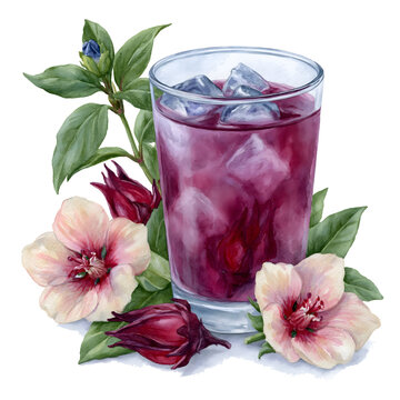 Delightful Hibiscus Drink: A Refreshing, Floral Beverage Perfect for Summer Gatherings and Relaxing Moments
