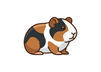 Fototapeta premium Cute rodent pet animal cartoon style isolated illustration