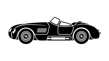 Fototapeta premium Classic Car Editable Vector Design