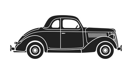 Fototapeta premium Classic Car Editable Vector Design