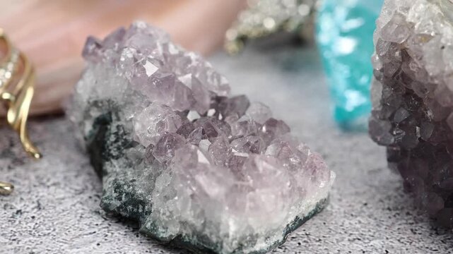 Exploring crystals and minerals in close-up detail