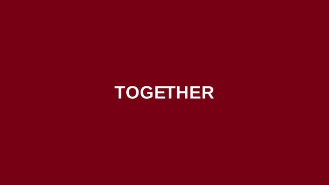 Motion Video of People Coming Together in a Unified Group for a Collaborative Event.