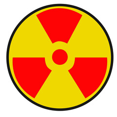 panneau danger radioactivité, PNG fond transparent © PL.TH