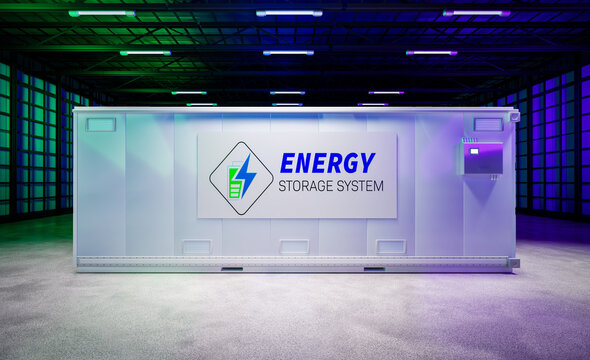 Energy storage systems or battery container units in factory