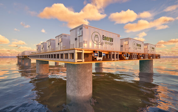 Floating energy storage systems on offshore platform