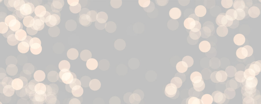 Soft warm bokeh circles scattered on a black background creating a cozy glowing effect on transparent background