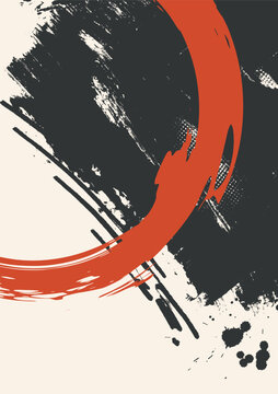 Abstract trendy universal artistic banner template . Design for cover, invitation, banner, placard, brochure, poster, card, flyer and other Vector illustration 