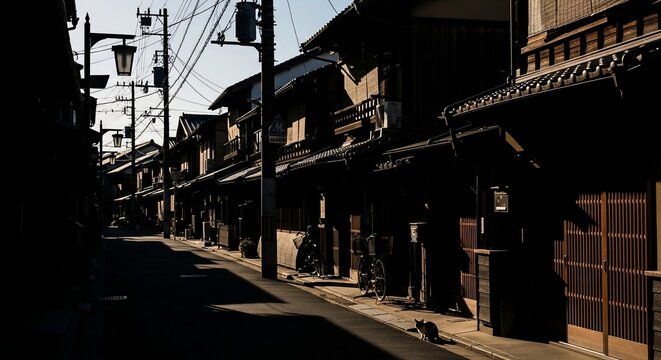 Traditional street buildings