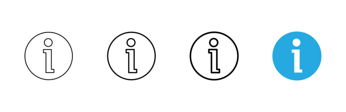 Information sign icon vector. about us sign and symbol. question mark icon