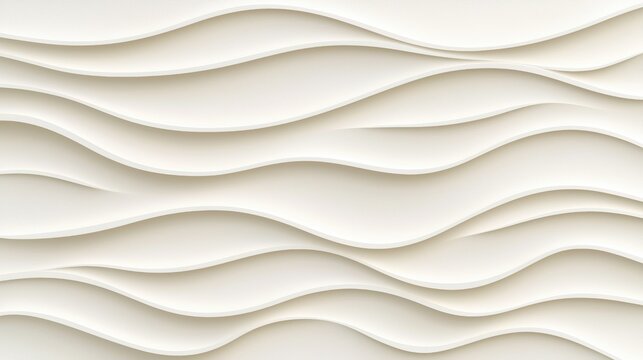 A textured white wall with a repeating wave pattern.