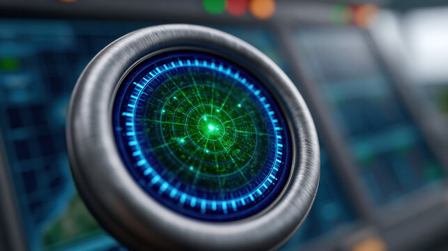 Digital eye scanner interface for biometric security cyber surveillance and identity verification
