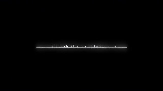 Digital audio waveforms displayed in various dynamic forms against a dark background for sound design concepts