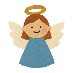 Naklejka premium PNG Cute angelic figure illustration.
