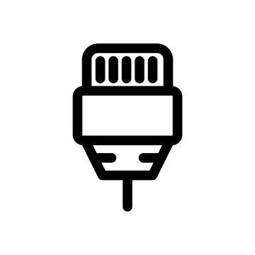 Ethernet network cable RJ45 hardware connector line icon
