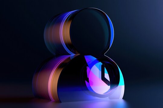 User account time management icon background with premium 3D profile and clock symbol for scheduling, attendance and workforce management