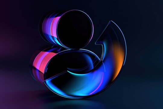 User conversion icon background with premium 3D profile and arrow symbol for customer acquisition, account transfer and digital transformation