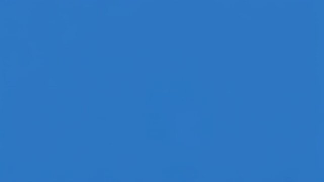 Cursor hand clicks on blue screen with graphic elements during digital process