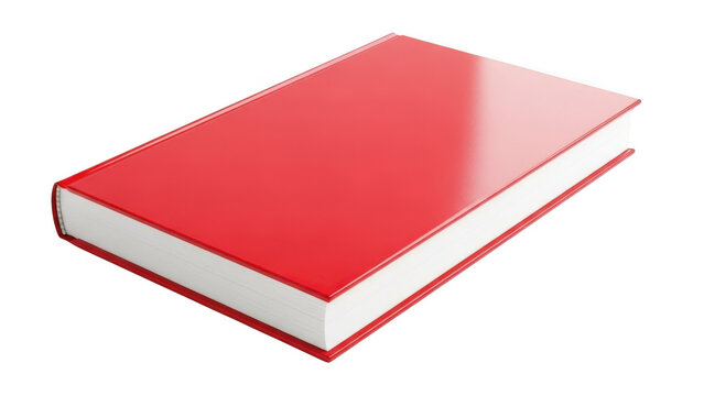 Single red book lying flat