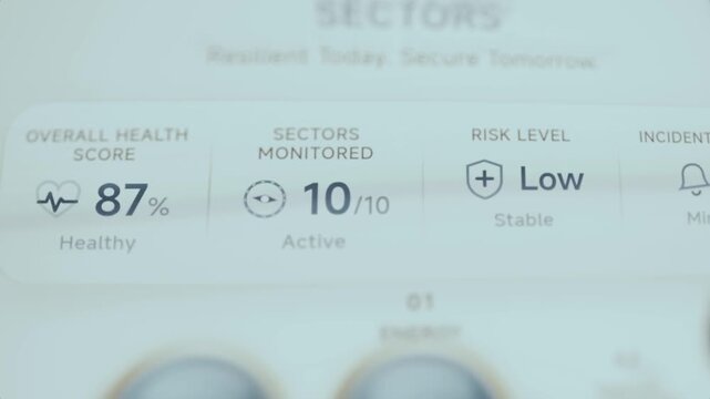 Infrastructure health summary pulses with low risk status