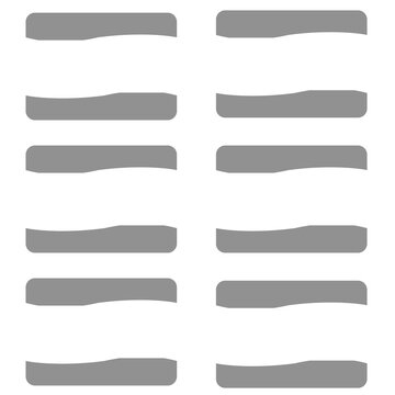Minimal Wave Label Collection Set in Monochrome