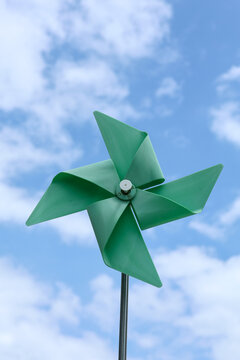 green pinwheel