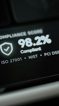 Compliance score changes with recognized security standards