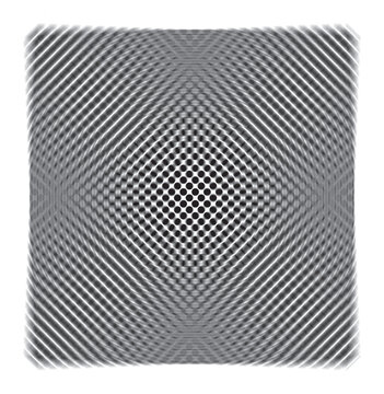 Abstract black and white geometric pattern with optical illusion squares with pattern featuring, illusionist, grayscale