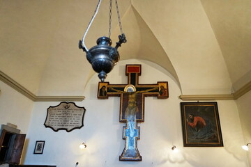 Interior of the church of the Montalve nuns at Villa La Quiete, Florence, Tuscany, Italy © sansa55