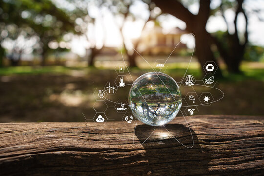 Clean Energy Technology and Environmental Sustainability Concept