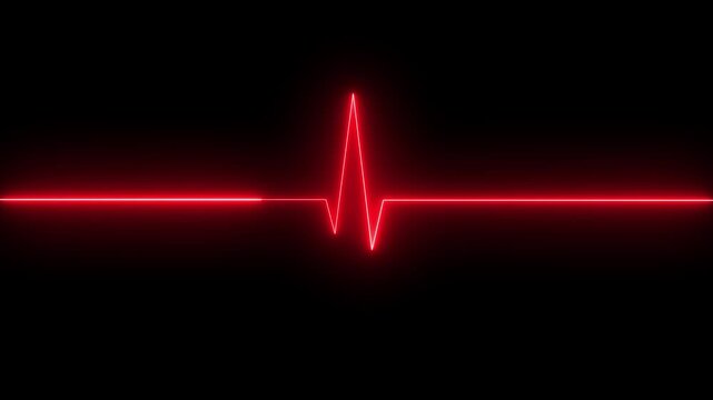 Heart rate monitor electrocardiogram EKG or ECG looping background