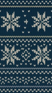 Cozy winter knitted pattern mobile wallpaper