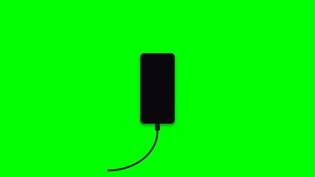 USB-C Cable Connecting to Full Smartphone