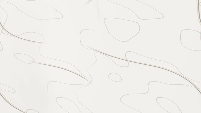 Abstract wavy lines on white background. 2d animation