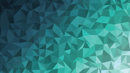 Obraz premium Turquoise Low Poly Abstract Background – Dynamic Geometric Faceted Pattern with Teal Blue Gradient