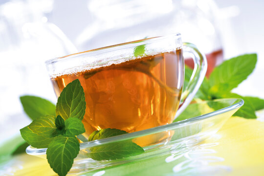 Cup of mint tea