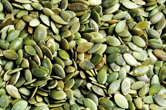 Pumpkin seeds, close-up