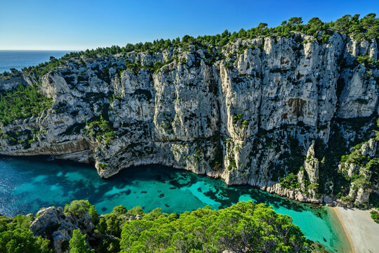 Calanque d' En-Vau offers tranquility in National Park Calanques