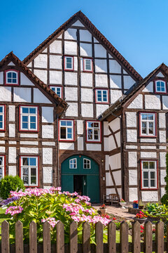Traditional half-timbered house in Schwalenberg Germany